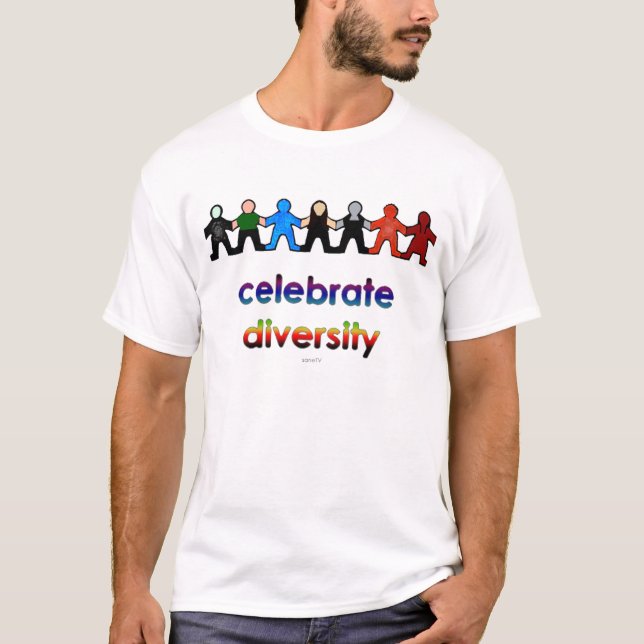 Camiseta Celebrar la diversidad (Anverso)