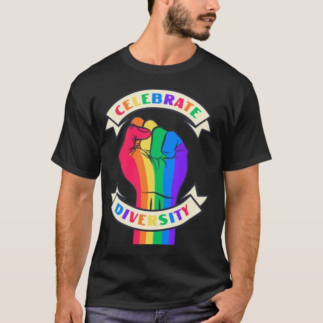 Camiseta Celebrar la diversidad (Anverso)