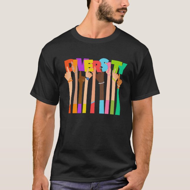 Camiseta Celebrar la diversidad amar la igualdad (Anverso)