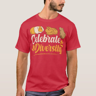 Camiseta Celebrar la diversidad de cerdos de Guinea