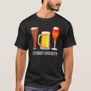 Camiseta Celebrar la diversidad de la cerveza Beer Brewer