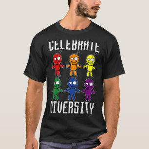 Camiseta Celebrar la diversidad de la muñeca vudú de Hallow
