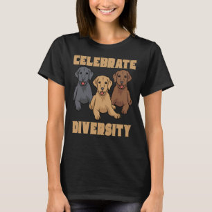Camiseta Celebrar la diversidad de Labrador Recuperador