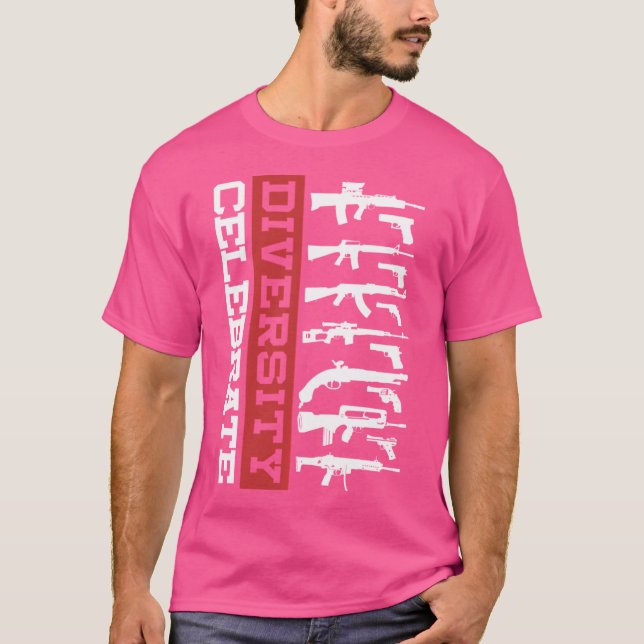 Camiseta Celebrar la diversidad de los diferentes amantes d (Anverso)