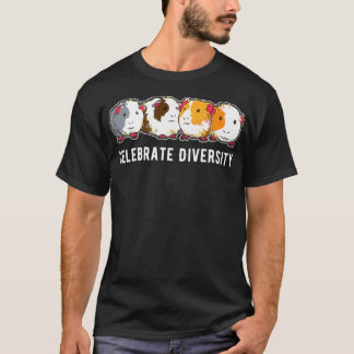 Camiseta Celebrar la Diversidad Guinea Pig Premium