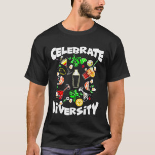 Camiseta Celebrar la diversidad mejor barman tomar siempre 