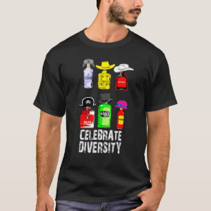 Camiseta Celebrar la diversidad Vodka Whiskey Gin Rum Wine