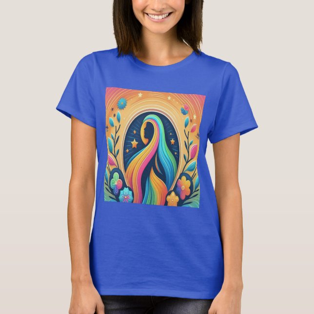 Camiseta Celebrar la fuerza de lo básico de las mujeres (Anverso)