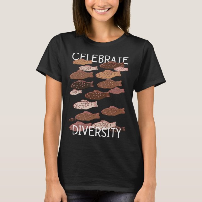 Camiseta Celebrar la inclusión de la diversidad en los pece (Anverso)