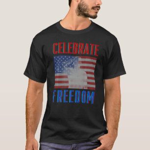 Camiseta Celebrar La Libertad 4 De Julio Hombres Patriótico