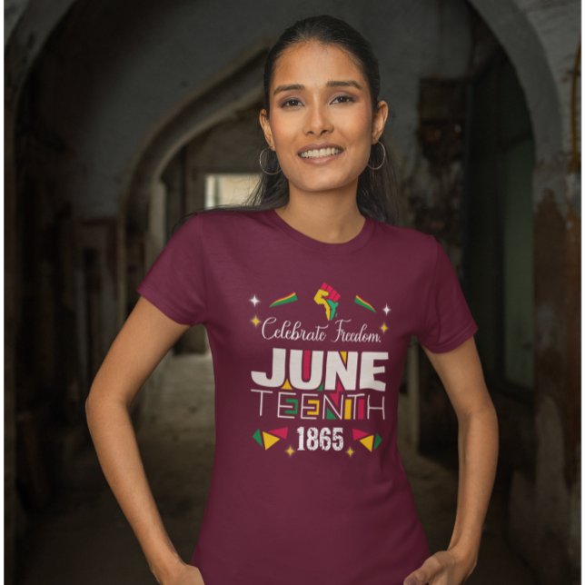 Camiseta Celebrar la libertad JUNETEENTA Historia Negra de  (Subido por el creador)
