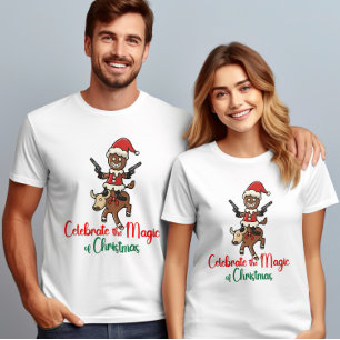 Camiseta Celebrar la magia de las galletas de ciervos Navid