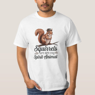 Camiseta Celebrar la naturaleza con el arte de las ardillas