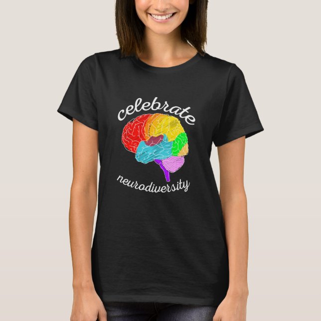 Camiseta Celebrar la neurodiversidad Autism Awareness Adhd  (Anverso)