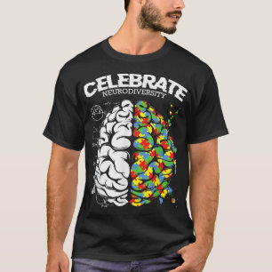 Camiseta Celebrar la neurodiversidad TDAH Soporte para el a