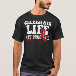 Camiseta Celebrar la Semana 2 de la Cinta Roja Libre de Med