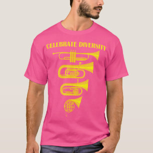 Camiseta Celebrar la trompeta de la diversidad