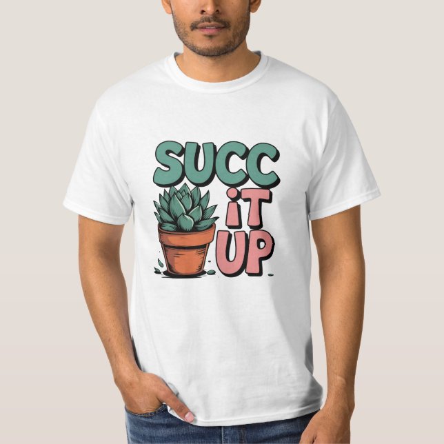 Camiseta Celebrar la vegetación con una excelente obra de a (Anverso)