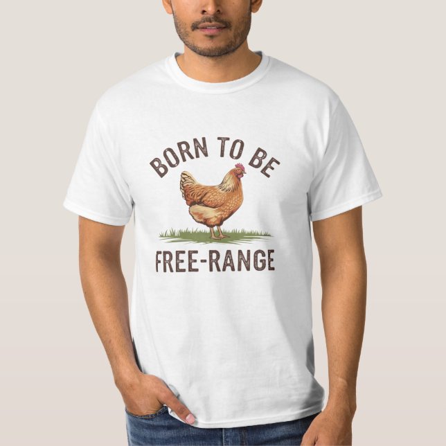 Camiseta Celebrar la vida de granja con el arte del pollo (Anverso)