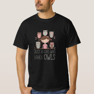 Camiseta Celebrar las aves nocturnas con arte de búho