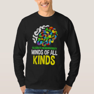 Camiseta Celebrar Las Mentes De Neurodiversidad De Todo Tip