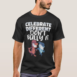 Camiseta Celebrar lo diferente No intimidar contra el acoso
