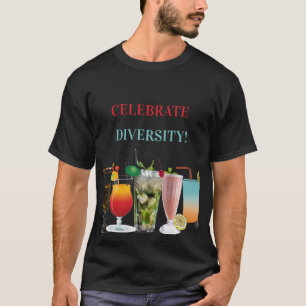 Camiseta Celebrar los cócteles de la diversidad