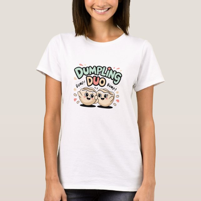 Camiseta Celebrar los Dumplings con diseños divertidos (Anverso)