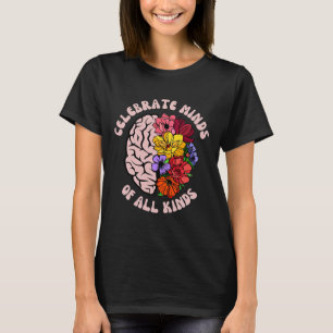 Camiseta Celebrar Mentes De Todo Tipo De Autismo De Neurodi