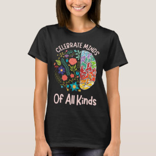 Camiseta Celebrar Mentes De Todo Tipo De Autismo De Neurodi