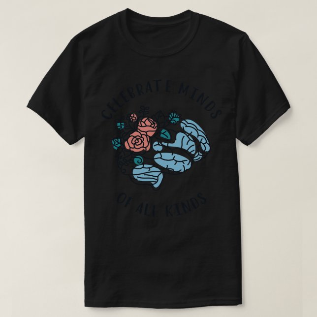 Camiseta Celebrar Mentes De Todo Tipo IV (Diseño del anverso)