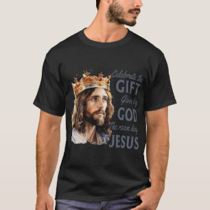 Camiseta Celebrar Pascua Jesús El Rey es Cristiano Crecient