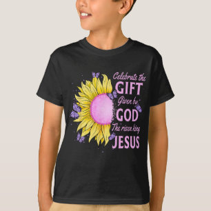 Camiseta Celebrar Pascua Jesús El Rey es girasol
