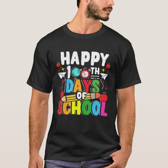 Camiseta Celebrate 100 Days  for Teachers and Students (Anverso)