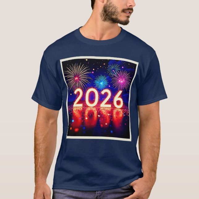 Camiseta Celebrate 2026: Bright Future Spark Design  (Anverso)