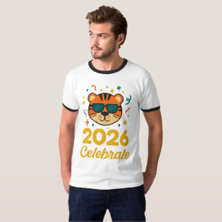 Camiseta Celebrate 2026 in Style - Tiger T-Shirt