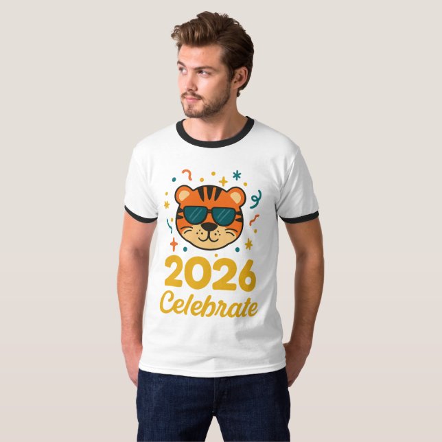Camiseta Celebrate 2026 in Style - Tiger T-Shirt (Anverso completo)