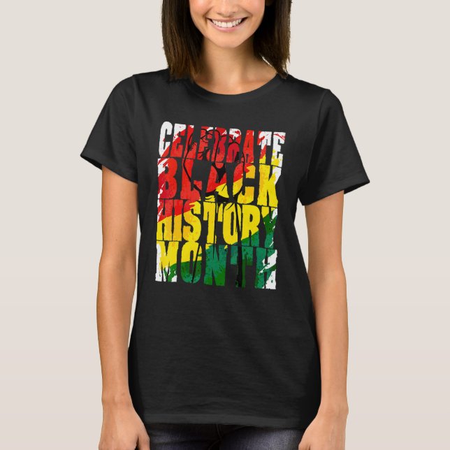 Camiseta Celebrate Black History Month African American Pri (Anverso)