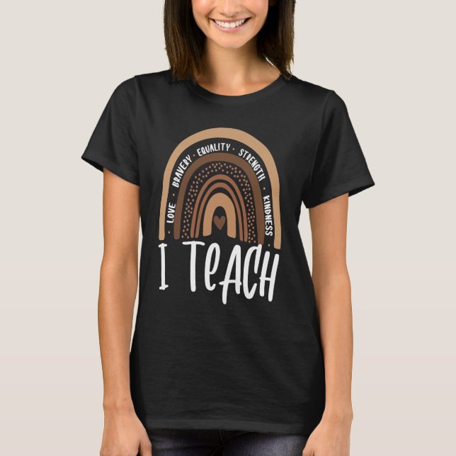 Camiseta Celebrate Black History Month I Teach Black Histor (Anverso)
