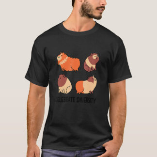 Camiseta Celebrate Diversity Guinea Pig Owner Pet Cavy Anim