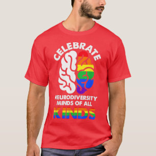 Camiseta Celebrate Minds of All Kinds Neurodiversity Autism