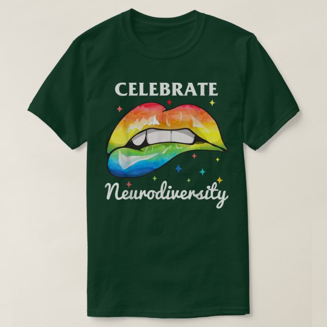 Camiseta Celebrate Neurodiversity ADHD Deserve Appreciation (Diseño del anverso)