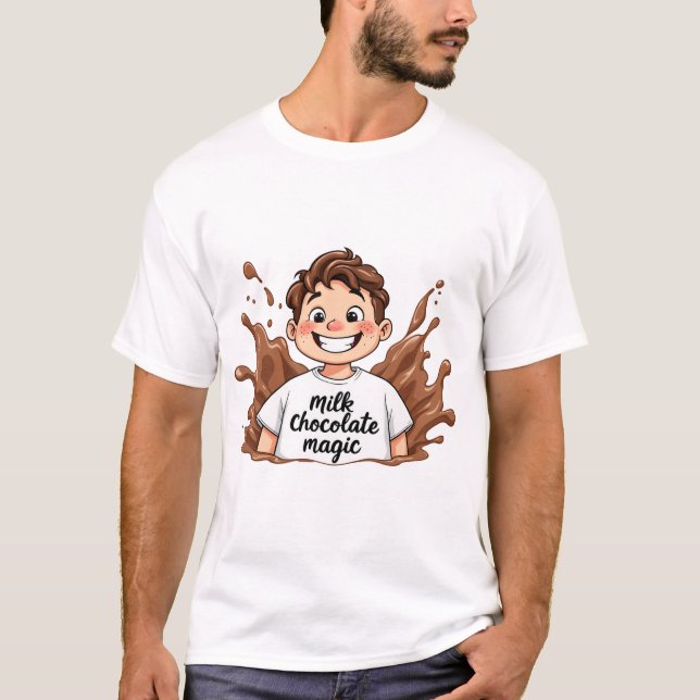 Camiseta  Celebrate World Chocolate Day with Our Chocoholic (Anverso)