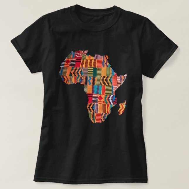 Camiseta Celebrating Colorful African Map T-Shirt (Diseño del anverso)