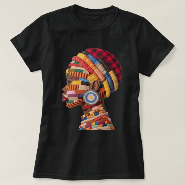 Camiseta Celebrating Colorful Black Women T-Shirt (Diseño del anverso)