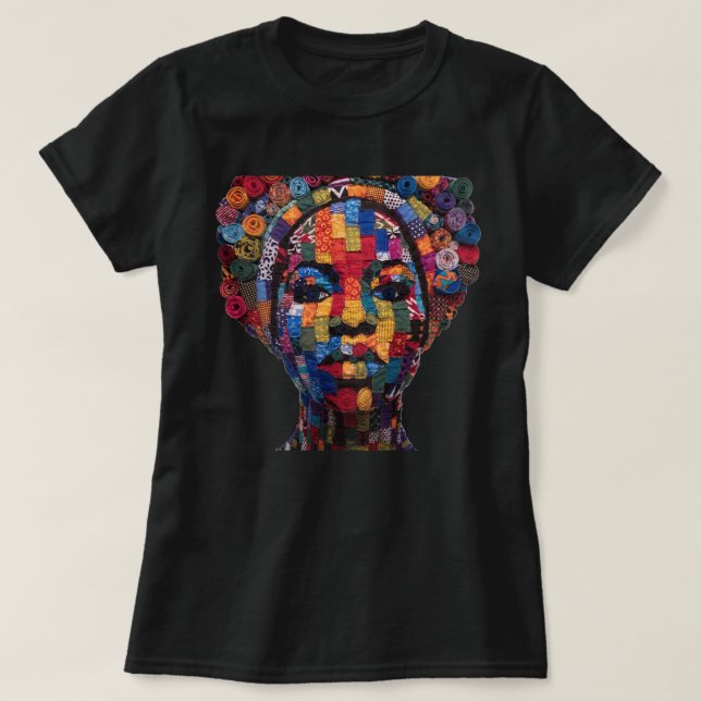 Camiseta Celebrating Colorful Black Women T-Shirt (Diseño del anverso)
