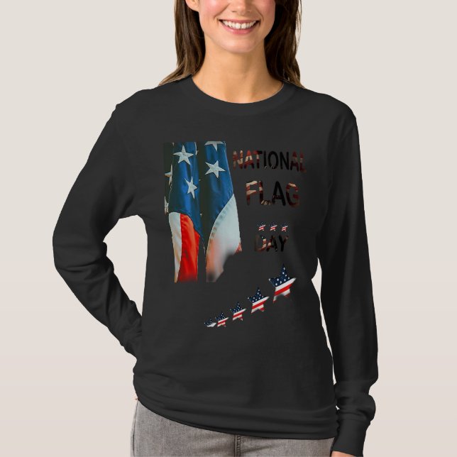 Camiseta Celebrating Patriotism National Flag Day (Anverso)