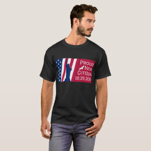 Camiseta Celebre al americano orgulloso del nuevo ciudadano