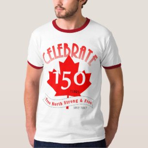 Camiseta Celebre Canadá 150 años