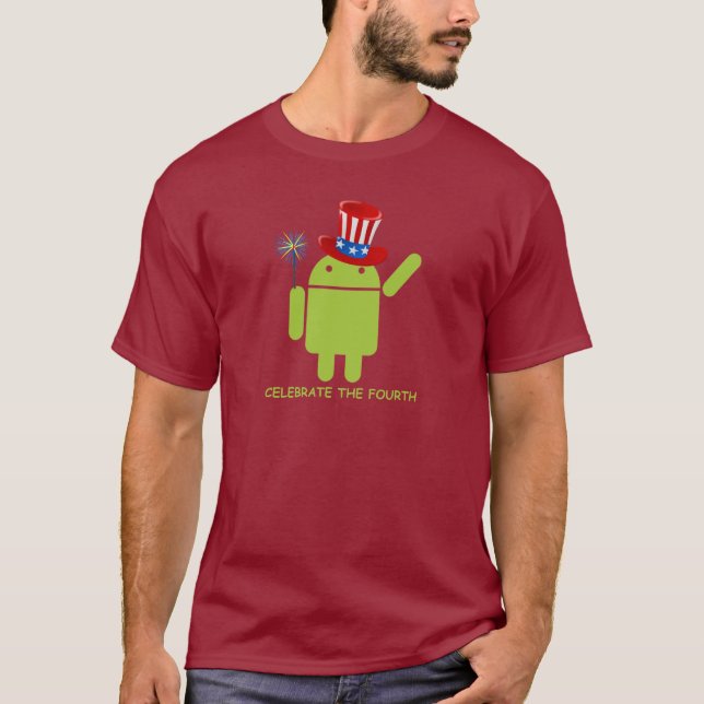 Camiseta Celebre el cuarto (insecto androide Droid) (Anverso)